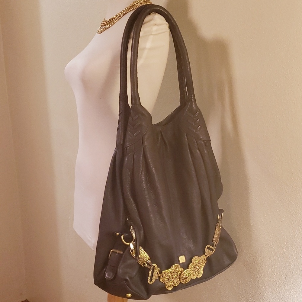 Waterlily LA navy blue handbag.